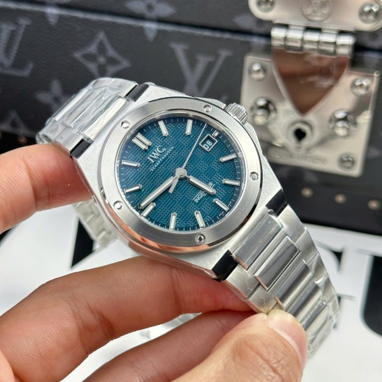 IWC Ingenieur Replica Watches Blue Dial Automatic Movement V7 Factory 40mm