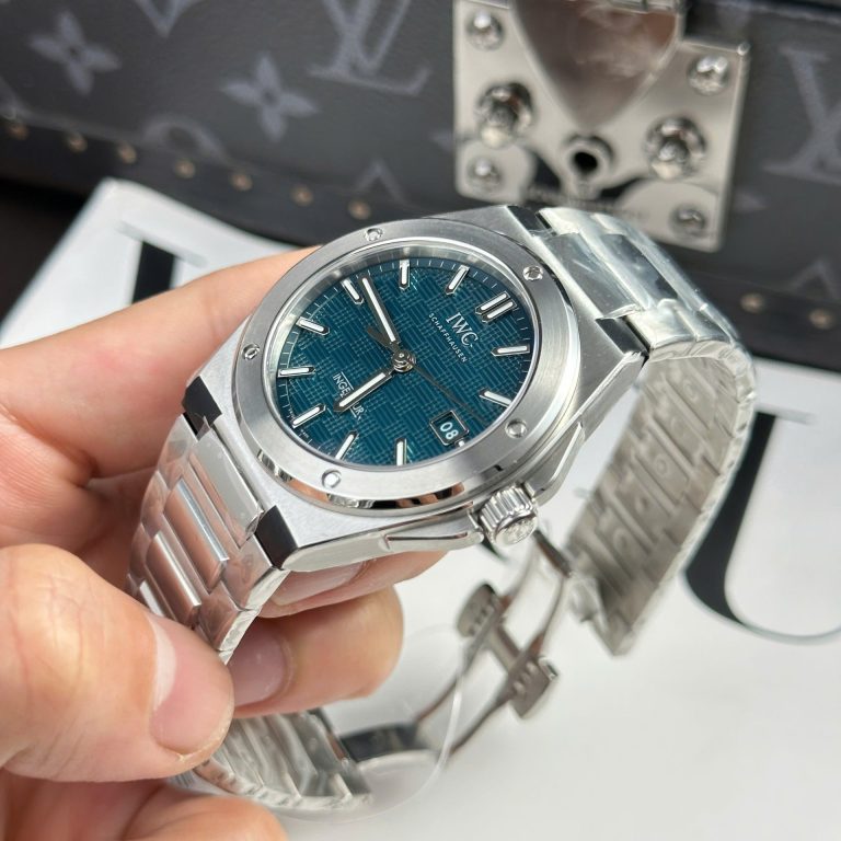 IWC Ingenieur Replica Watches Blue Dial Automatic Movement V7 Factory 40mm