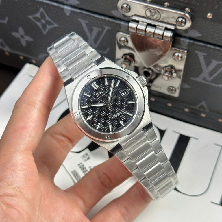 IWC Ingenieur Super Clone Watches Black Dial Stainless Steel V7 Factory 40mm