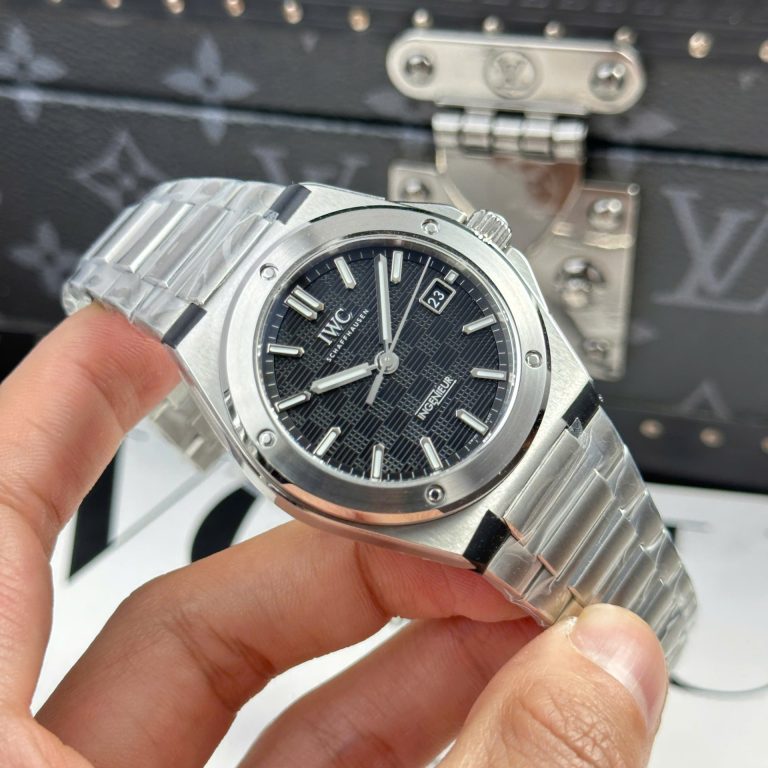 IWC Ingenieur Super Clone Watches Black Dial Stainless Steel V7 Factory 40mm