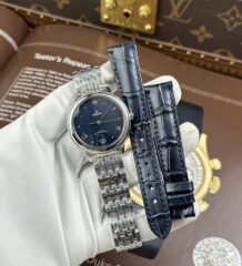 Omega De Ville Prestige Copies Watches Women Blue Dial Automatic Movement 34mm
