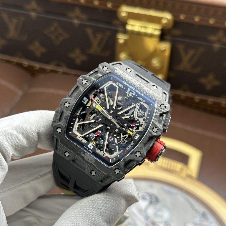 Richard Mille RM 35-03 Rafael Nadal Knock Off Watches Case Carbon TPT Black 43.2x50mm