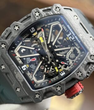 Richard Mille RM 35-03 Rafael Nadal Knock Off Watches Case Carbon TPT Black 43.2x50mm