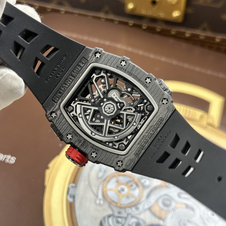 Richard Mille RM 35-03 Rafael Nadal Knock Off Watches Case Carbon TPT Black 43.2x50mm