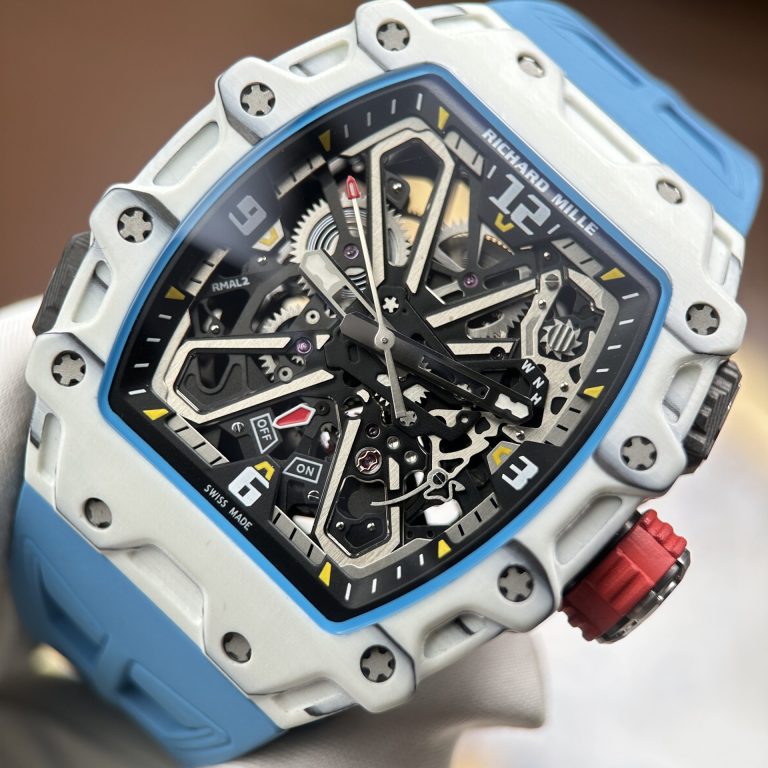 Richard Mille RM 35-03 Rafael Nadal Replica Watches Case Carbon TPT White 43.2x50mm