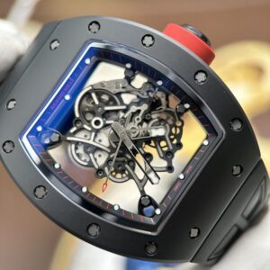 Richard Mille RM055 Knock Off Watches Case Black Ceramic ZF Factory 49.9×42.7mm