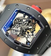 Richard Mille RM055 Knock Off Watches Case Black Ceramic ZF Factory 49.9×42.7mm