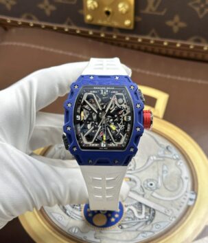 Richard Mille RM35-03 Rafael Nadal Blue Quartz TPT Luxury Imitation Watches 43.2x50mm