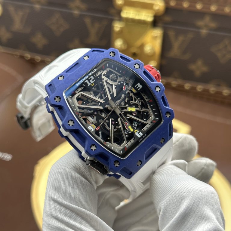 Richard Mille RM35-03 Rafael Nadal Blue Quartz TPT Luxury Imitation Watches 43.2x50mm