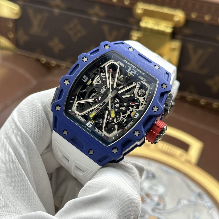 Richard Mille RM35-03 Rafael Nadal Blue Quartz TPT Luxury Imitation Watches 43.2x50mm