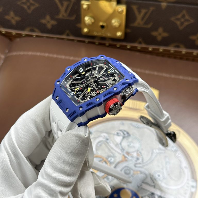 Richard Mille RM35-03 Rafael Nadal Blue Quartz TPT Luxury Imitation Watches 43.2x50mm