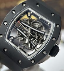 Richard Mille RM61-01 Knock Off Watches Black Ceramic Case Manual Winding Movement 50.2×42.7mm