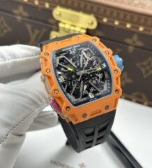 Richard Mille Replica Watches RM35-03 Rafael Nadal Salmon Case Quartz TPT 43.2x50mm