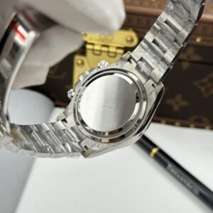 Rolex Daytona Replica Watches Mother Of Pearl Purple Dial Bezel Stone CZ 40mm