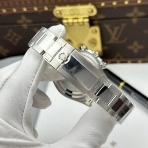 Rolex Daytona Replica Watches Mother Of Pearl Purple Dial Bezel Stone CZ 40mm