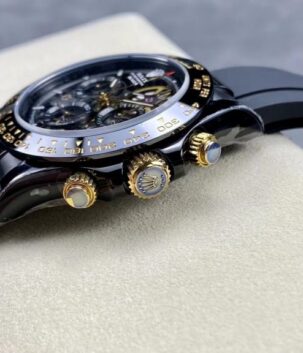 Rolex Daytona By Blaken Replica Watches Skeleton Dial Rubber Strap 40mm