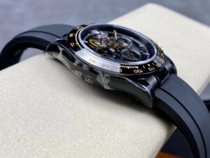 Rolex Daytona By Blaken Replica Watches Skeleton Dial Rubber Strap 40mm