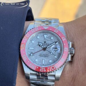 Rolex GMT-Master II Imitation Watches Meteorite Dial Bezel Red 40mm