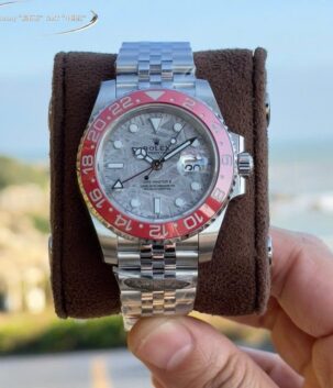 Rolex GMT-Master II Imitation Watches Meteorite Dial Bezel Red 40mm