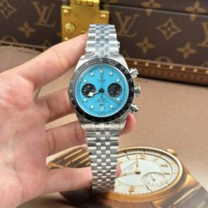 Tudor Black Bay Chronograph Best Copies Watches Tiffany Dial Metal Wire ZF Factory 41mm