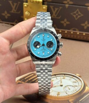 Tudor Black Bay Chronograph Best Copies Watches Tiffany Dial Metal Wire ZF Factory 41mm