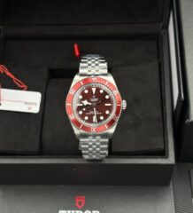 Tudor Black Bay Fifty Eight Replica Watches Red Burgundy Dial Jubilee Strap ZF Factory 39mm