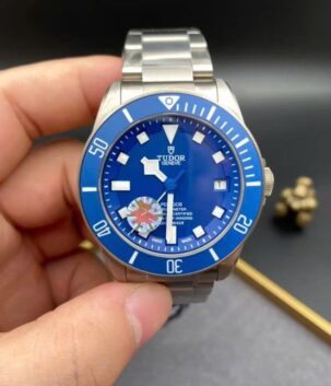 Tudor Pelagos Replica Watches Case Titanium Blue Dial ZF Factory 42mm