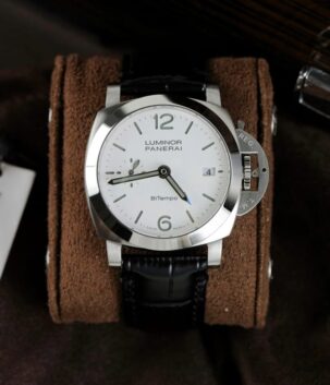 panerai-luminor-bitempo-pam01367-fake-watches-white-dial-leather-strap