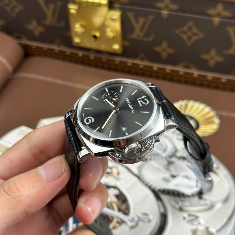 Panerai Luminor Due PAM1250 Knock Off Watches Gray Dial Leather Strap VS Factory 42mm
