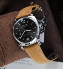 Panerai Luminor PAM904 Luxury Imitation Watches Black Dial Leather Strap VS Factory 42mm