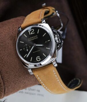 Panerai Luminor PAM904 Luxury Imitation Watches Black Dial Leather Strap VS Factory 42mm