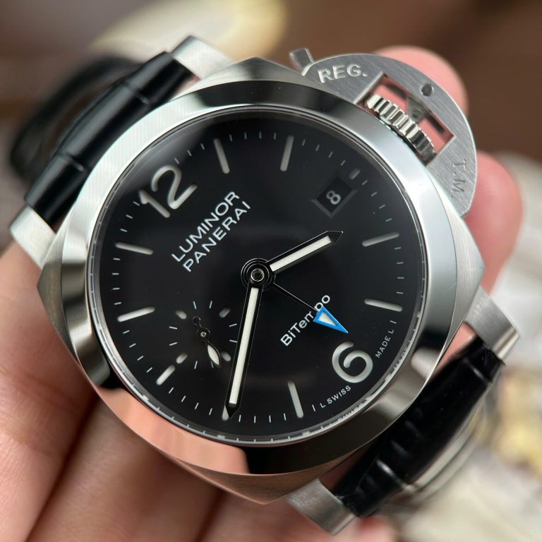 Panerai Luminor Quaranta PAM1365 Imitation Watches Black Dial Leather Strap VS Factory 40mm
