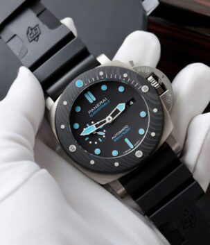 Panerai Replica Watches Submersible Bmg-Tech PAM00799 Black Dial Rubber Strap VS Factory 47mm