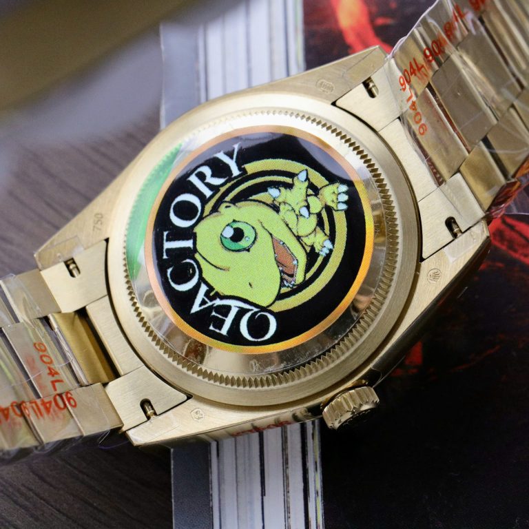 Rolex Day-Date 128238 Best Replica Watch Dial Green Ombre Weight 158 Grams QF Factory 36mm - Image 9