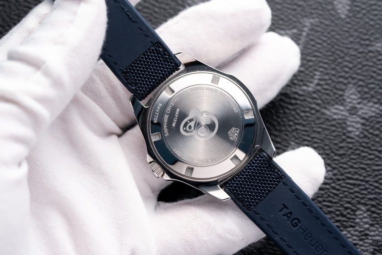 Tag Heuer Aquaracer Replica Watch Mother Of Pearl Dial Leather Strap 35mm