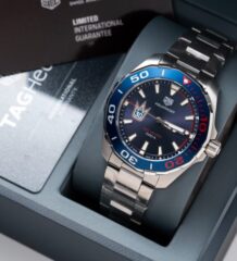 Tag Heuer Fake Watch Aquaracer Henrik Lundqvist Blue Dial 43mm