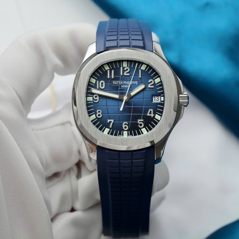 Patek Philippe Aquanaut 5167 Fake Watch Blue Dial Rubber Strap PPF Factory 40mm - Image 2