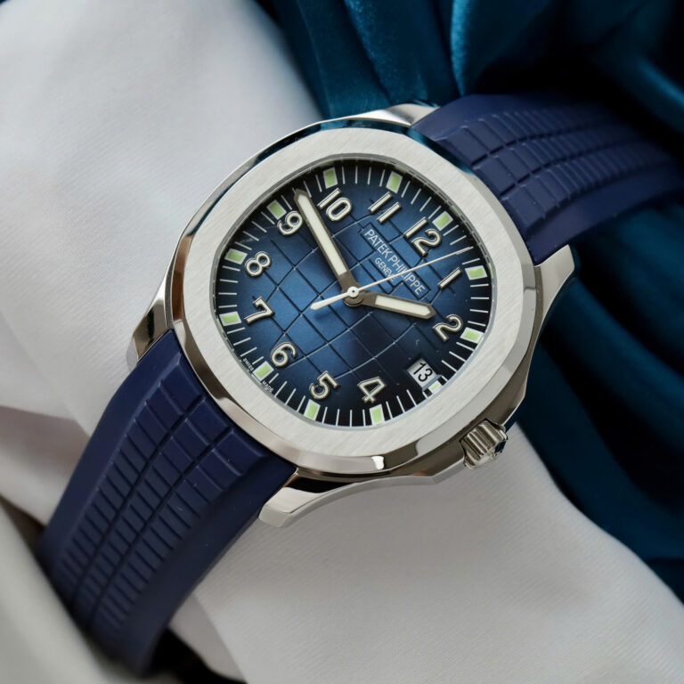 Patek Philippe Aquanaut 5167 Fake Watch Blue Dial Rubber Strap PPF Factory 40mm - Image 4