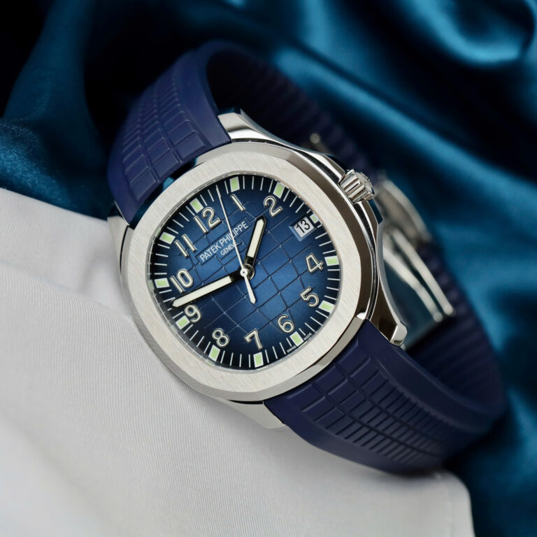 Patek Philippe Aquanaut 5167 Fake Watch Blue Dial Rubber Strap PPF Factory 40mm - Image 5