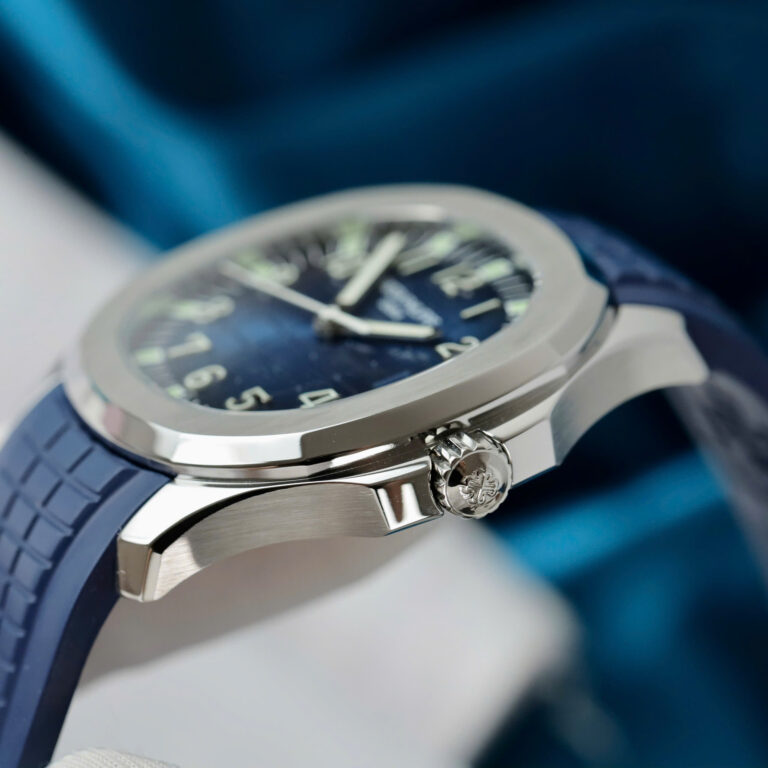 Patek Philippe Aquanaut 5167 Fake Watch Blue Dial Rubber Strap PPF Factory 40mm - Image 6